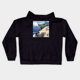 Boat Repairs - Weymouth Harbour Kids Hoodie